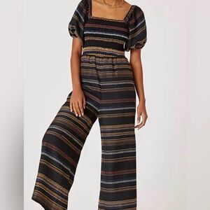 Anthropologie Multicolor Striped Jumpsuit